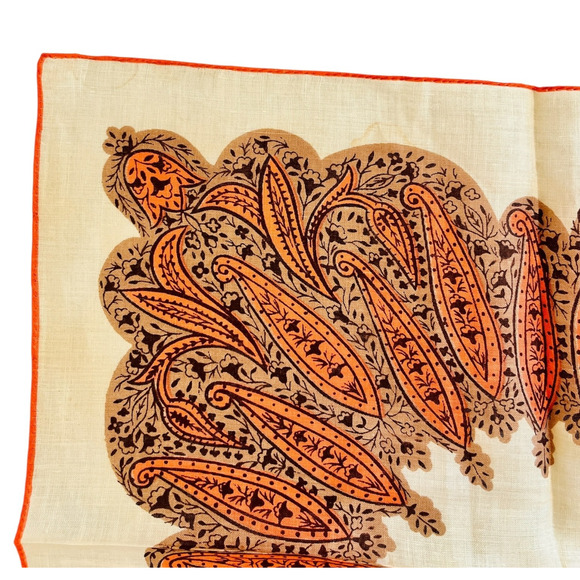 Vintage Tammis Keefe Handkerchief Persian Pickle Paisley Empire Near East READ - Picture 5 of 12